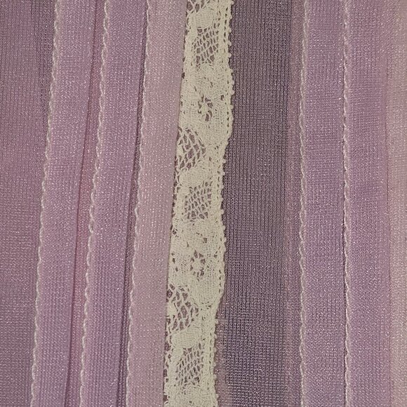 Chiffon Sheer Delicate Short Sleeved Top - Picture 3 of 4